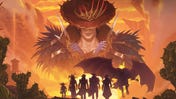 MTG's Outlaws of Thunder Junction key art at Gen Con 2023