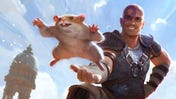 Baldur's Gate characters Minsc and Boo in artwork from MTG set Commander Legends: Battle for Baldur's Gate