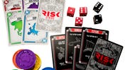 Component spill for Risk Strike board game