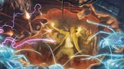 Artwork from Shadowrun Cutting Black campaign book featuring characters in a fight.