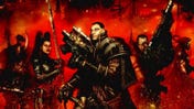 Cover art of the Warhammer 40,000 roleplaying book Dark Heresy featuring inquisitors.